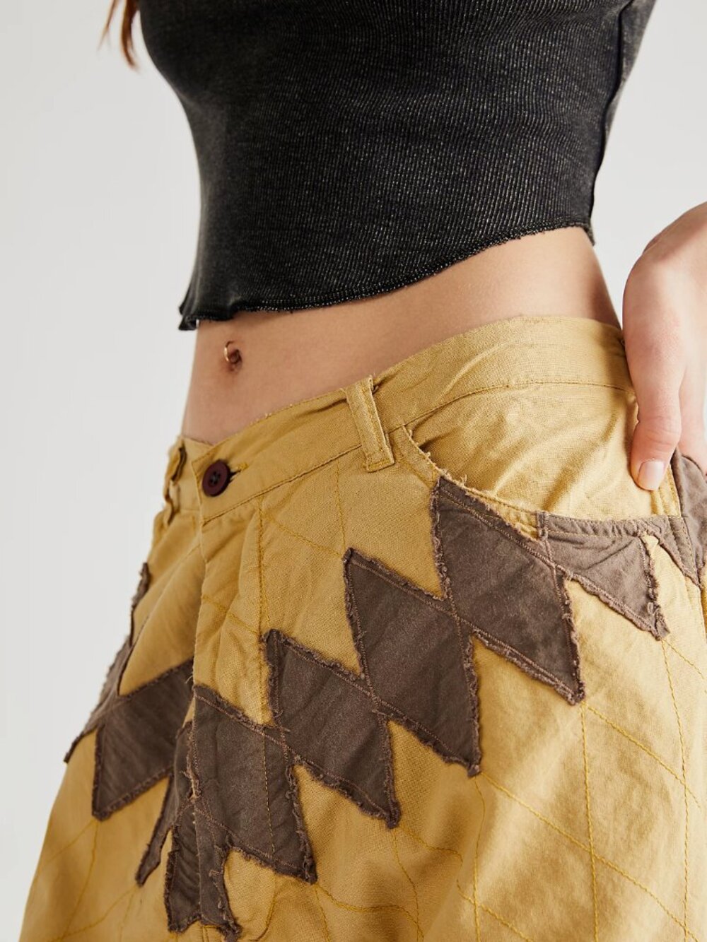 Magnolia Pearl - Quiltwork Miner Pants in Marigold - One Size - Picture 2 of 9